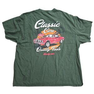 Snap On Classic‎ Cars Quality Tools Graphic T Shirt Men's Green